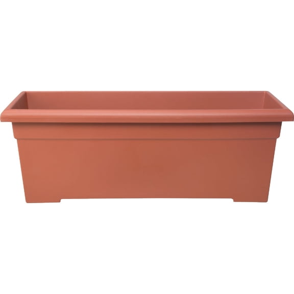 Myers/Akro Mills Rectangular Rail Planter [] Color Clay