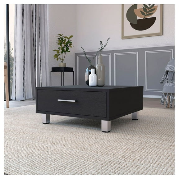 Myers Coffee Table; Four Legs; One Drawer