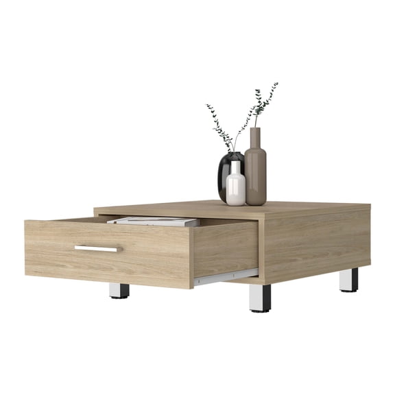 Myers Coffee Table, Four Legs, One Drawer