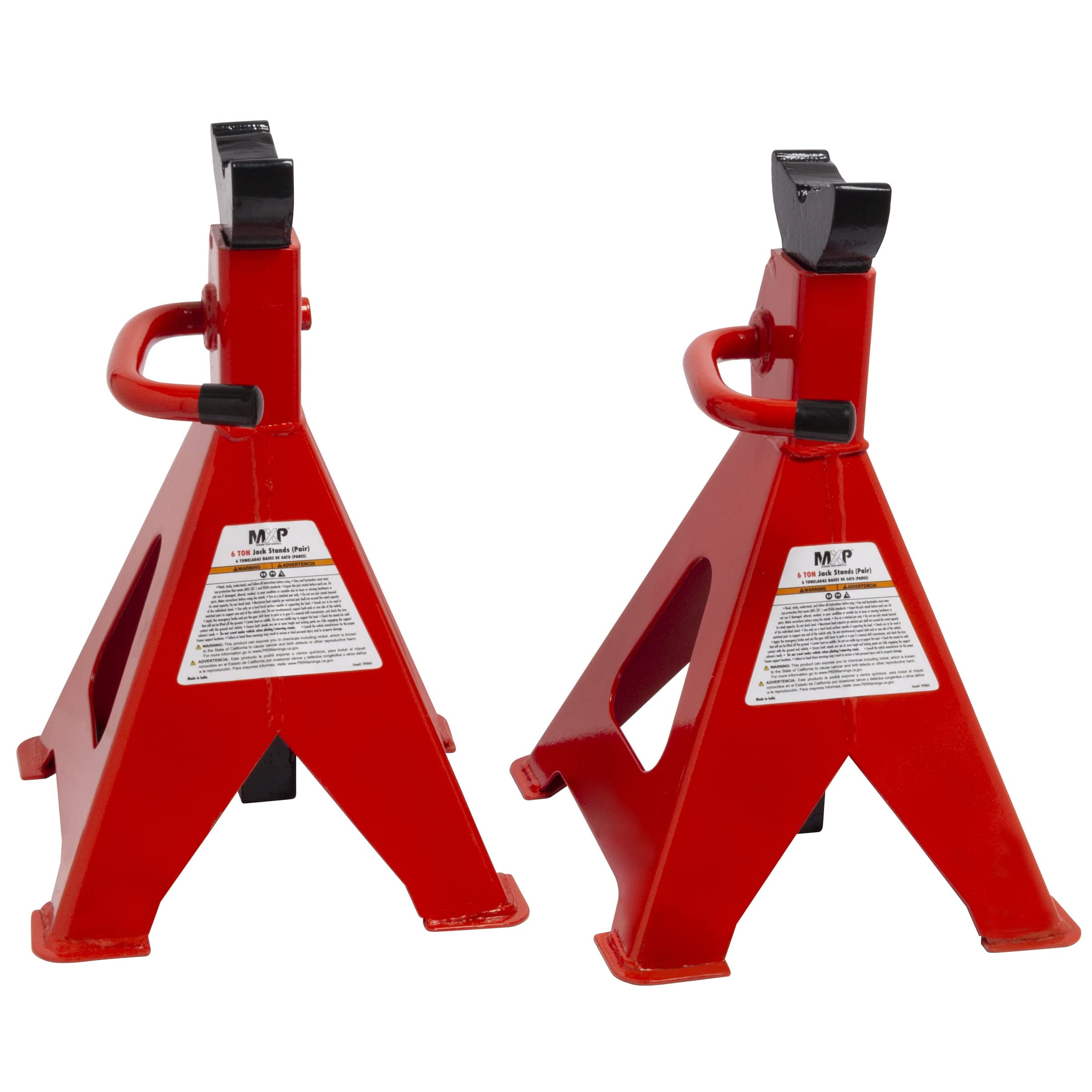 Myers Extreme Performance 6 Ton Jack Stands Pair, Adjustable & Self-Locking