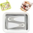 thumbnail image 1 of Myfroroll Ice Cream, 2025 New Froroll Ice Cream, Instant Ice Cream Roller Maker, Rolled Ice Cream Maker Tray with 2 Spatulas, Homemade DIY for Gelato,Sorbet,Frozen Yogurt (White, 8.8 * 6.9in), 1 of 8