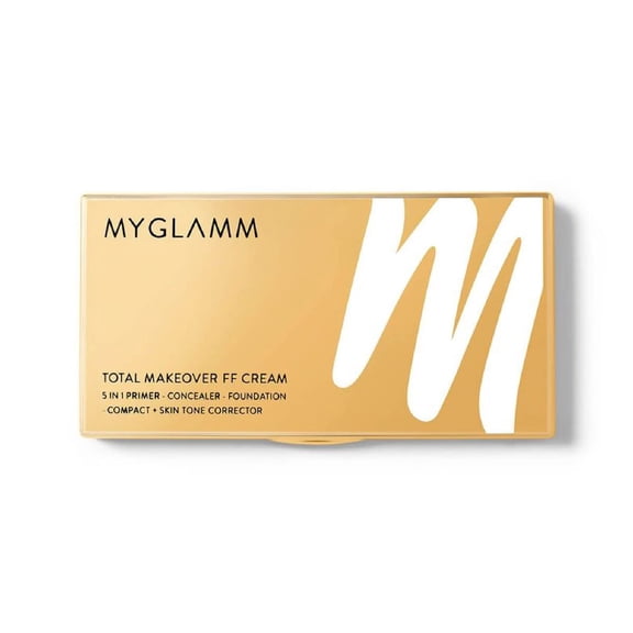 Myglamm Total Makeover Ff Matte Cream Medium Coverage Foundation Palette With Spf 30 And Skin Tone Corrector For Normal Skin(Cappuccino, Beige, 10.5Gm), Pack Of 1