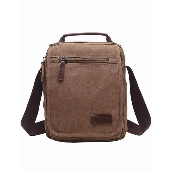 Mygreen Men's Multifunctional Canvas Shoulder Bag Handbag Multi-Pockets Business Messenger Bags Outdoor Sports Over Shoulder Crossbody Side Bag