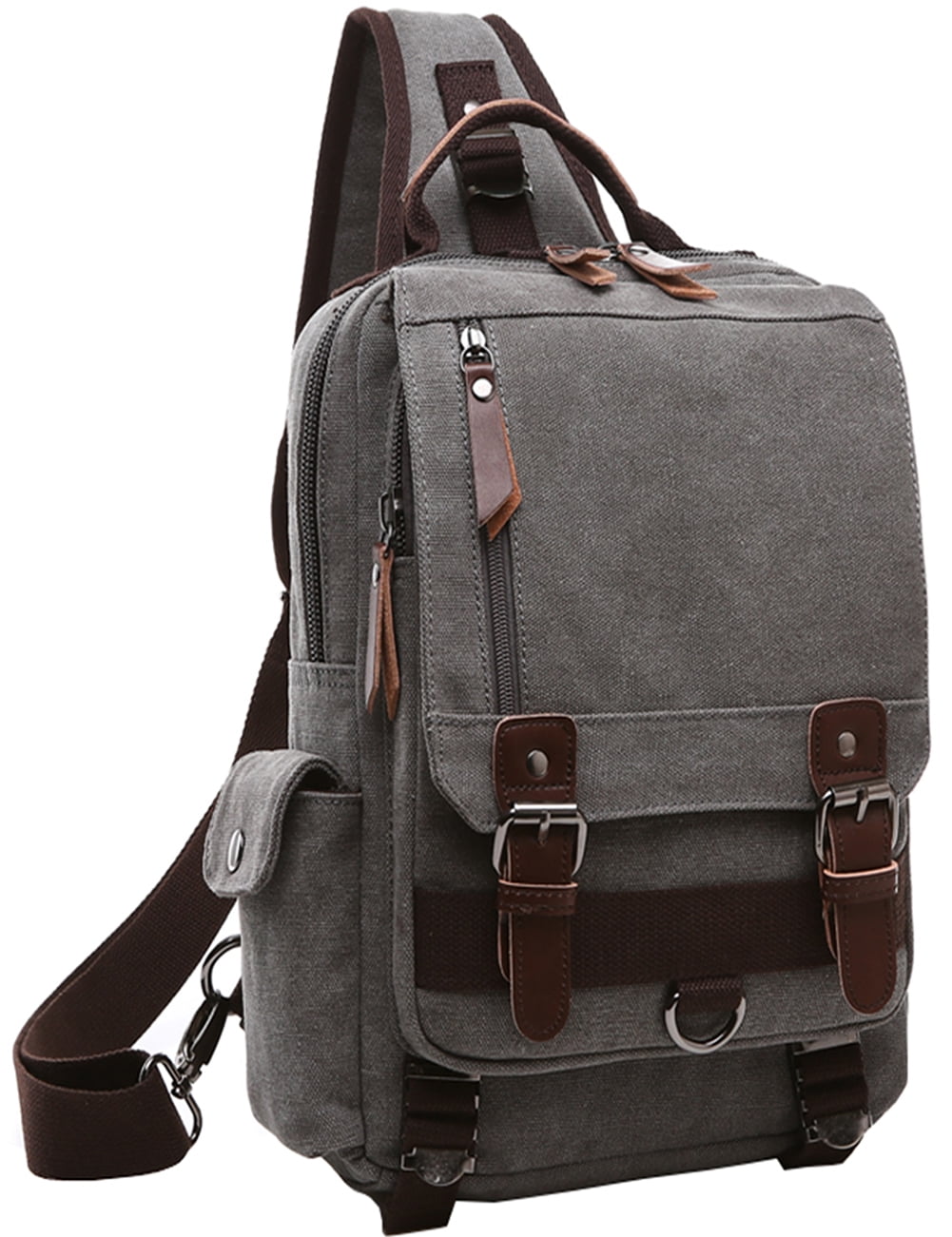 Leather One Strap Backpack Mygreen Sling Backpack, Single Strap