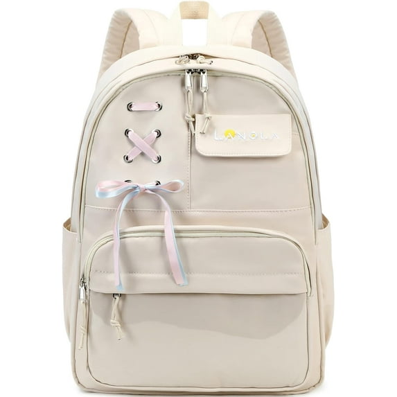 Mygreen women women women Backpack Casual Daypack Bookbag Elementary College Travel Backpack with Cute Ribbon for womens