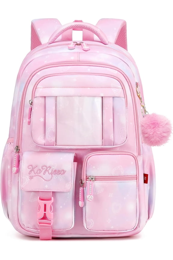 womens Backpack, Kawaii Cute womens Backpack for women womens Lightweight Water Resistant BookBag for Elementary Primary women - Purple