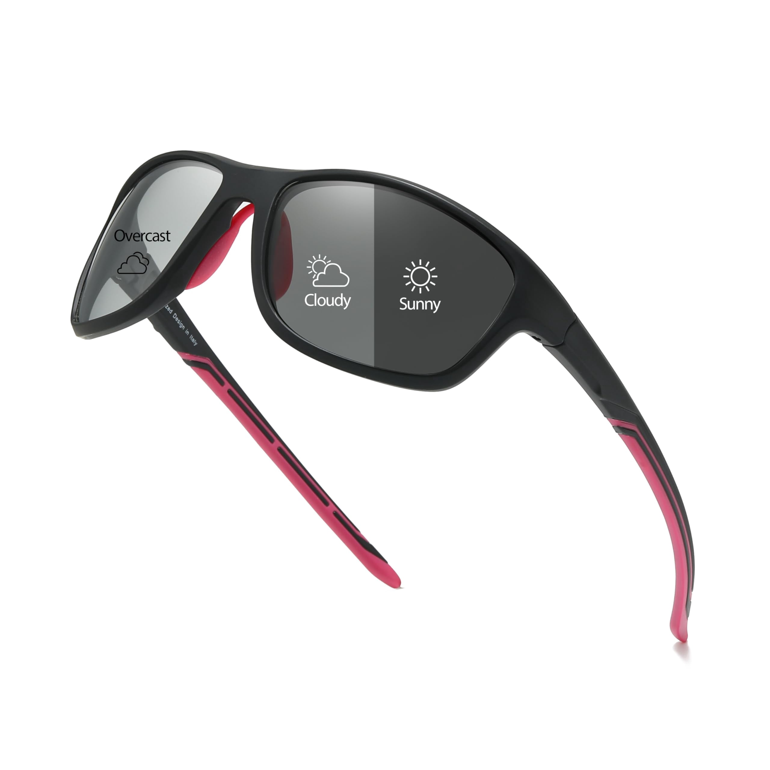 Myiaur Photochromic Sunglasses for Women Men, Polarized Sports Sun Glasses for Running Cycling Outdoor UV400 Protection