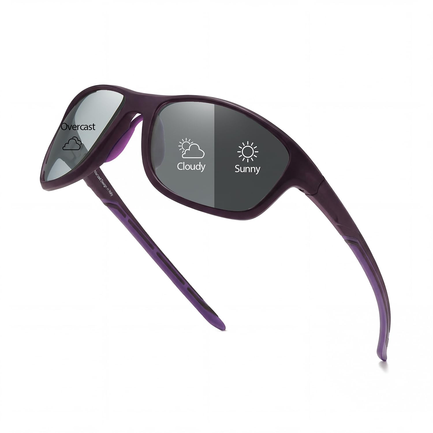 Myiaur Photochromic Sunglasses for Women Men, Polarized Sports Sun Glasses for Running Cycling Outdoor UV400 Protection