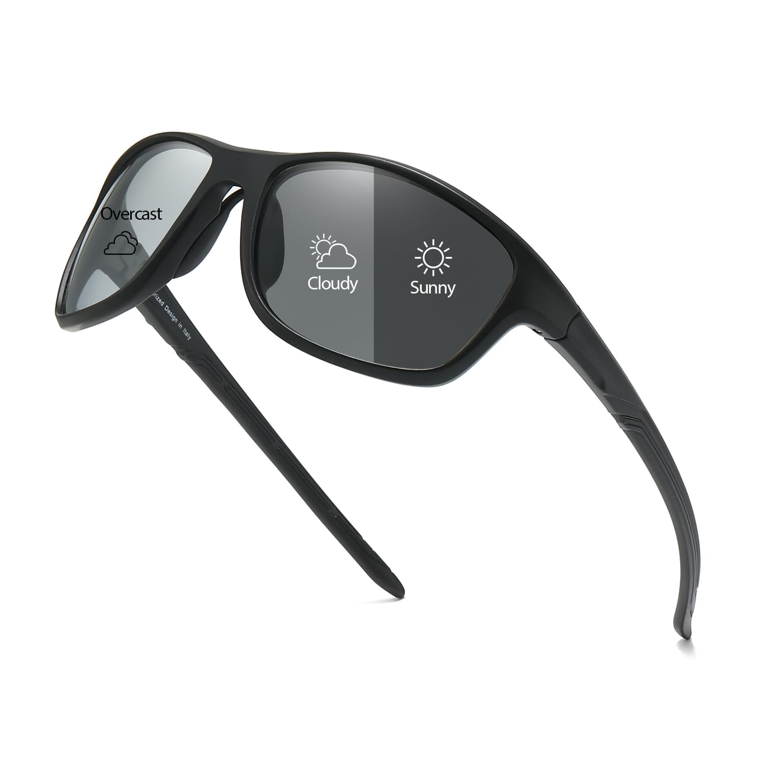 Myiaur Photochromic Sunglasses for Women Men, Polarized Sports Sun Glasses for Running Cycling Outdoor UV400 Protection