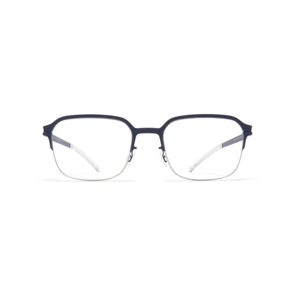 Mykita Men's Cilian Thin Rectangular Frame Eyeglasses Blue