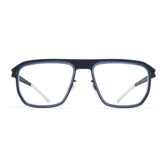 Mykita Men's Walker Bold Rectangular Eyeglasses Blue