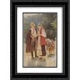 thumbnail image 1 of Mykola Pymonenko 2x Matted 20x24 Black Ornate Framed Art Print 'Idyll', 1 of 2