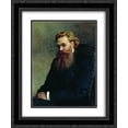 thumbnail image 1 of Mykola Yaroshenko 2x Matted 20x24 Black Ornate Framed Art Print 'Portrait of Alexander Gerd', 1 of 2