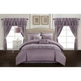 thumbnail image 1 of Mykonos 20 Piece Comforter Set Embossed Bedding - Sheets Window Treatments Decorative Pillows Shams Bed Skirt Included, 1 of 5