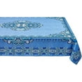 thumbnail image 1 of Mykonos Blue Paisley Tile Bordered Tabletop for Spring Summer Decorations, Picnics and Dinner Parties - Indoor Outdoor, Stain and Water Resistant, Tablecloth, 60 x 120 Rectangle, 1 of 5