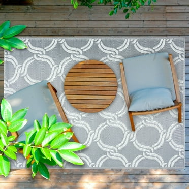Mykonos Design 100% Eco-friendly Lightweight Plastic Outdoor Mat/Rug