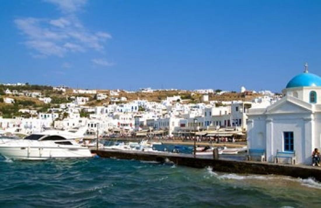 Mykonos Greece Canvas Art - Bill Bachmann DanitaDelimont (34 x 22)