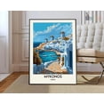 thumbnail image 1 of Mykonos Print, Mykonos Wall Art, Mykonos Poster, Mykonos Photo, Mykonos Poster Print, Mykonos Travel Poster, Mykonos Greece Wall Art, Modern Wall Decor, 8x12 UNFRAMED, 1 of 2