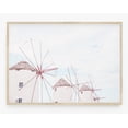 thumbnail image 1 of Mykonos Print, Windmills Wall Art Print, Greece Art, Horizontal Print, Landscape Photography, Pastel Wall Arts Wall Art, Modern Wall Decor, 16x24 UNFRAMED, 1 of 2