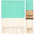thumbnail image 1 of Mykonos Turkish Hand Towel Set of 2 - 40x19 Inches 100% Pure Cotton Exclusive Decorative Hand Towels for Bathroom, Kitchen, Face, Hair, Tea Towel, Dishtowel, Yoga, Gym, Farmhouse Decor (Sea Green), 1 of 19