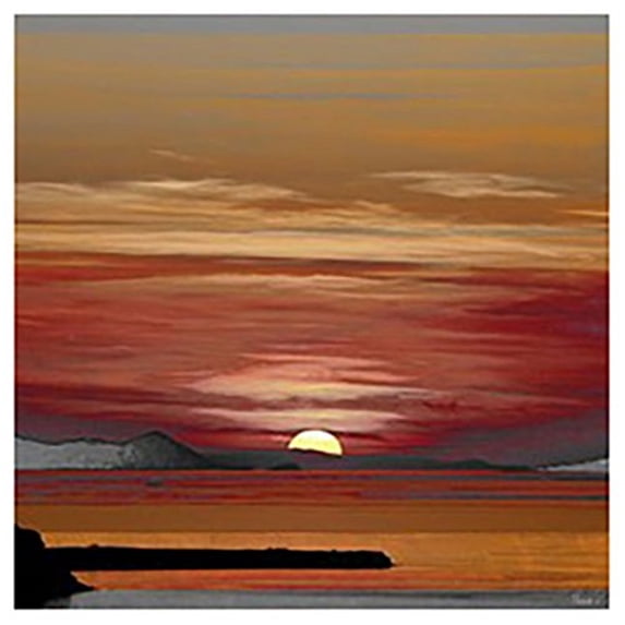 Mykonos by Parvez Taj Painting Print on Wrapped Canvas
