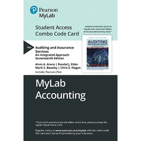 Mylab Acccouting with Pearson Etext -- Combo Access Card -- For Auditing and Assurance Services (Other)