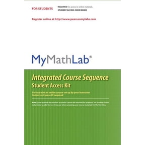 Mylab Math Coursecompass Integrated Course Sequence -- Standalone Access Card, (Audiobook Download)