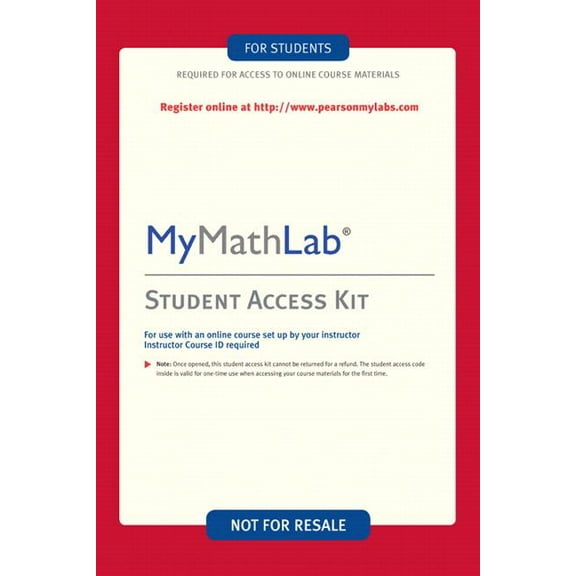 Mylab Math -- Custom Valuepack Access Card (Other)