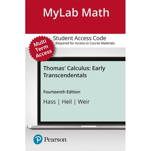 Mylab Math Plus Pearson Etext -- 24-Month Standalone Access Card -- For Thomas' Calculus: Early Transcendentals, (Audiobook Download)
