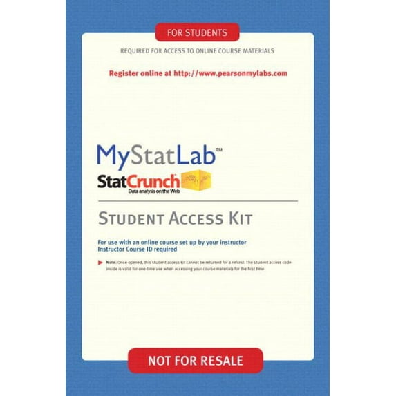 Mylab Statistics -- Valuepack Access Card