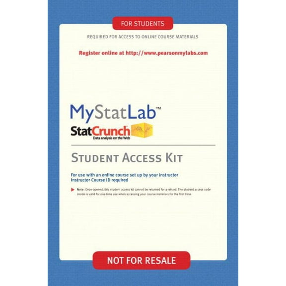 Mylab Statistics -- Valuepack Access Card