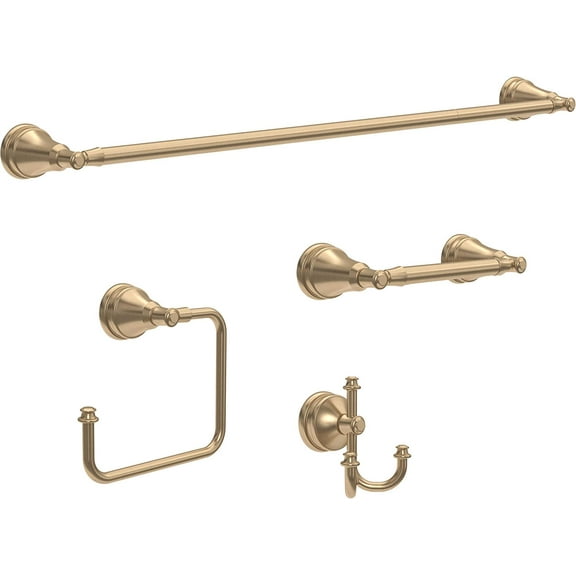 Mylan (1-Pack) Towel Hooks Champagne Bronze Triple Wall Mounted for Robes 3-Prong Multi-Use Holder, Gold Bathroom Accessories MYN35-CZ
