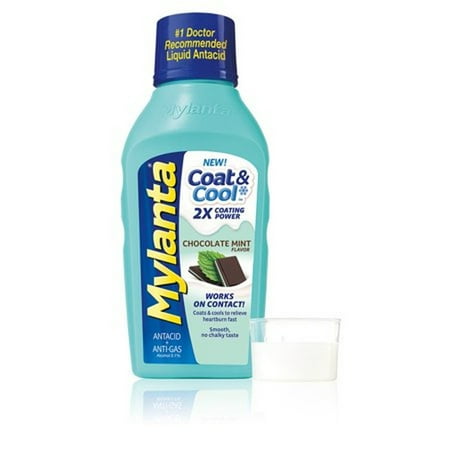 Mylanta Coat & Cool, Chocolate Mint Flavor (Pack of 12)