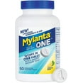 thumbnail image 1 of Mylanta One Chewable Antacid & Anti-Gas Tablets for Heartburn and Gas, Lemon Mint, 50 Count, 1 of 8