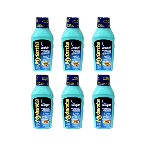 Mylanta Tonight Soothing Honey Chamomile, 12 Ounce - Pack of 6