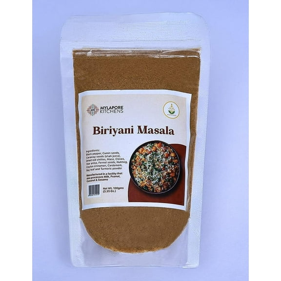Mylapore Kitchen Biriyani Masala 100g ( Pack of 3 )Rich and Spicy Flavours of Biryani