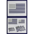 thumbnail image 1 of Mylar 2 Pieces of 14 Mil 8" X 10" Us Flag Stencils- Painting /Crafts/ Templates, 1 of 3