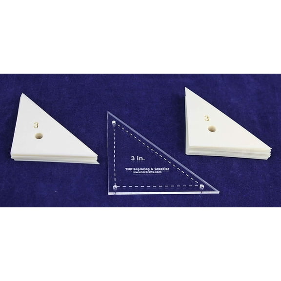 Mylar 3" Right Triangle 51 Piece Set