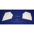 thumbnail image 1 of Mylar 4" Half Hexagon 51 Piece Set - Quilting / Sewing Templates, 1 of 5