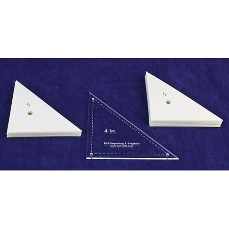 Mylar 4" Right Triangle 51 Piece Set