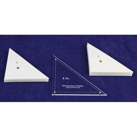 Mylar 4" Right Triangle 51 Piece Set