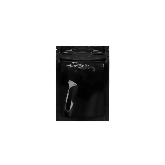 Mylar Bag Tear Notch Clear Black 1G - 1,000 Count