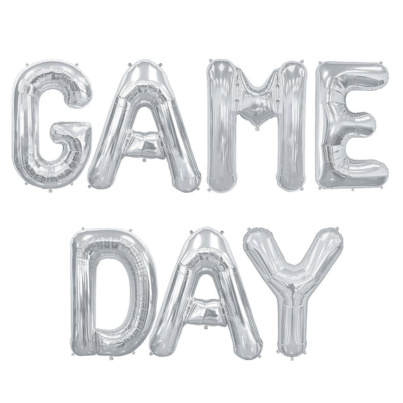 Mylar Balloon Game Day 34" Kit – 7 Pc