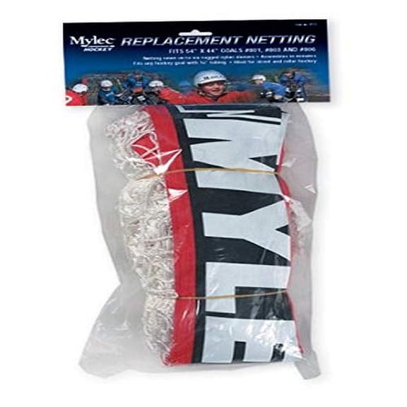 Mylec Portable Field Hockey Goal Net, 48" x 37", Red/White