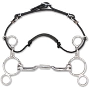 Myler 2-Ring Combination Bit Low Port Comfort Snaffle MB 04 Stainless Steel, 4.5"