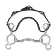 thumbnail image 1 of Myler 2-Ring Combination Bit Low Port Comfort Snaffle MB 04 (Stainless Steel, 4.75"), 1 of 1
