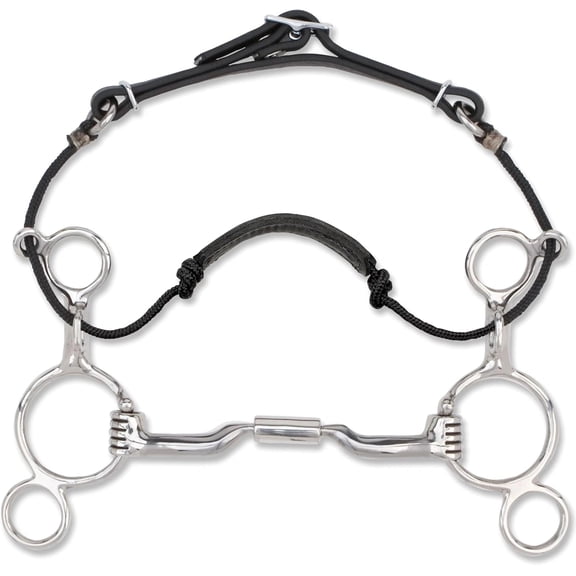 Myler 2-Ring Combination Bit MB 04 Sweet Iron Comfort Snaffle with Copper Inlay - 5" Mouth