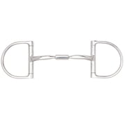 Myler 3 3/8" Medium Dee with Comfort Snaffle Wide Barrel MB 02 Stainless Steel, 5"