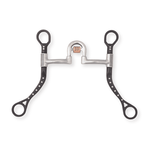 Myler Black MBB Flat Shank Rollback Correctional High Port w/Cricket MB 27HP - 5"