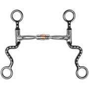 Myler 03 Black Seven Shank Bit - MB 03 Sweet Iron Comfort Snaffle with Copper Inlay - 5" Mouth, 7" Shank